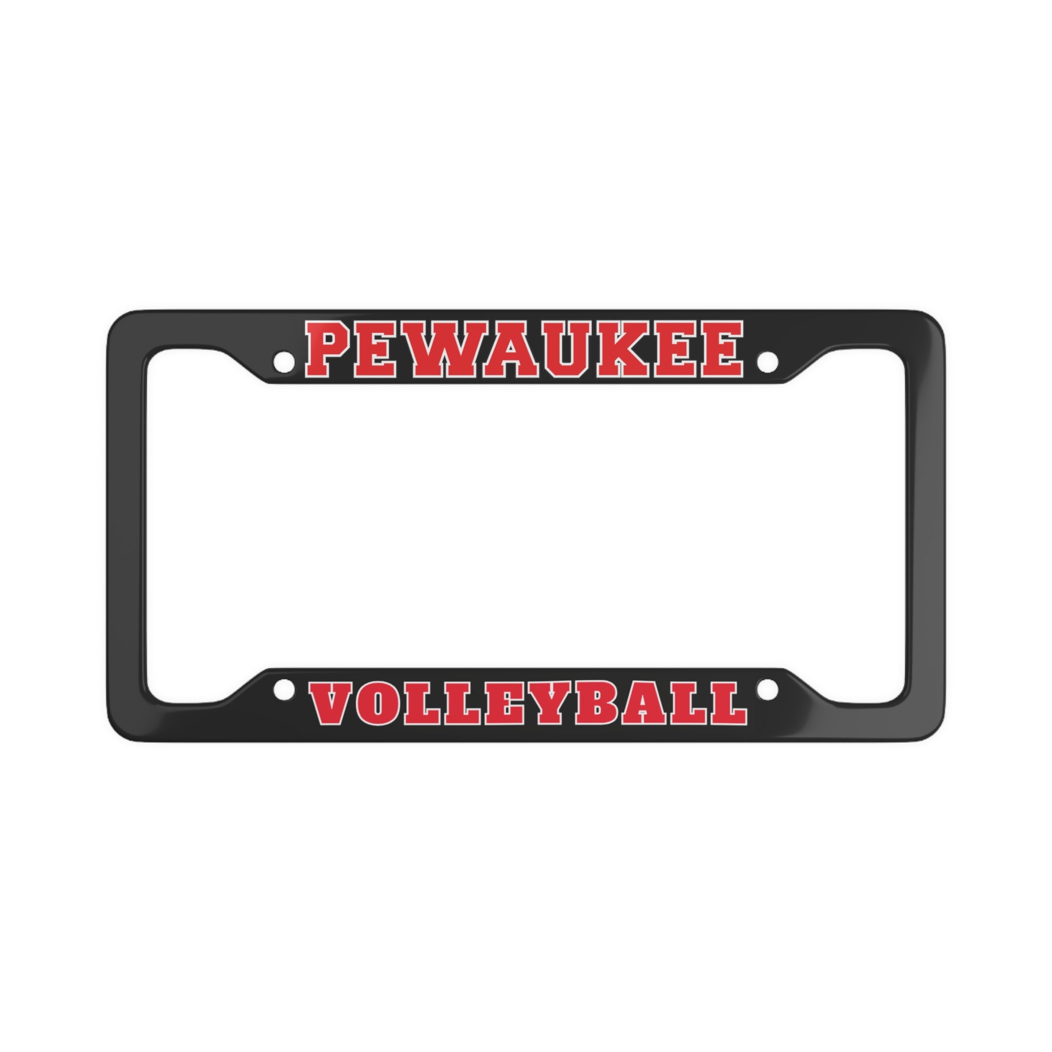 Pewaukee Volleyball License Plate Frame