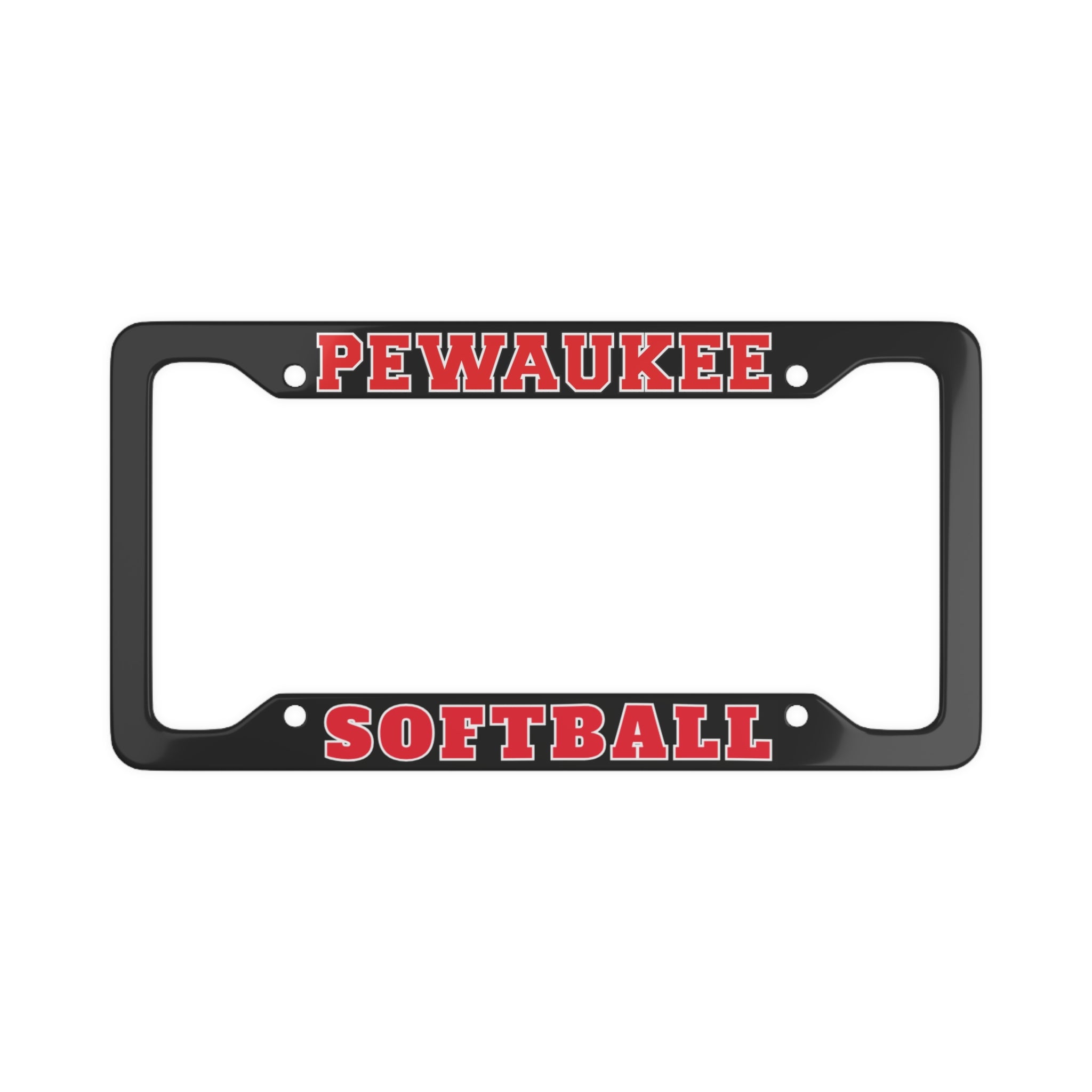 Pewaukee Softball License Plate Frame