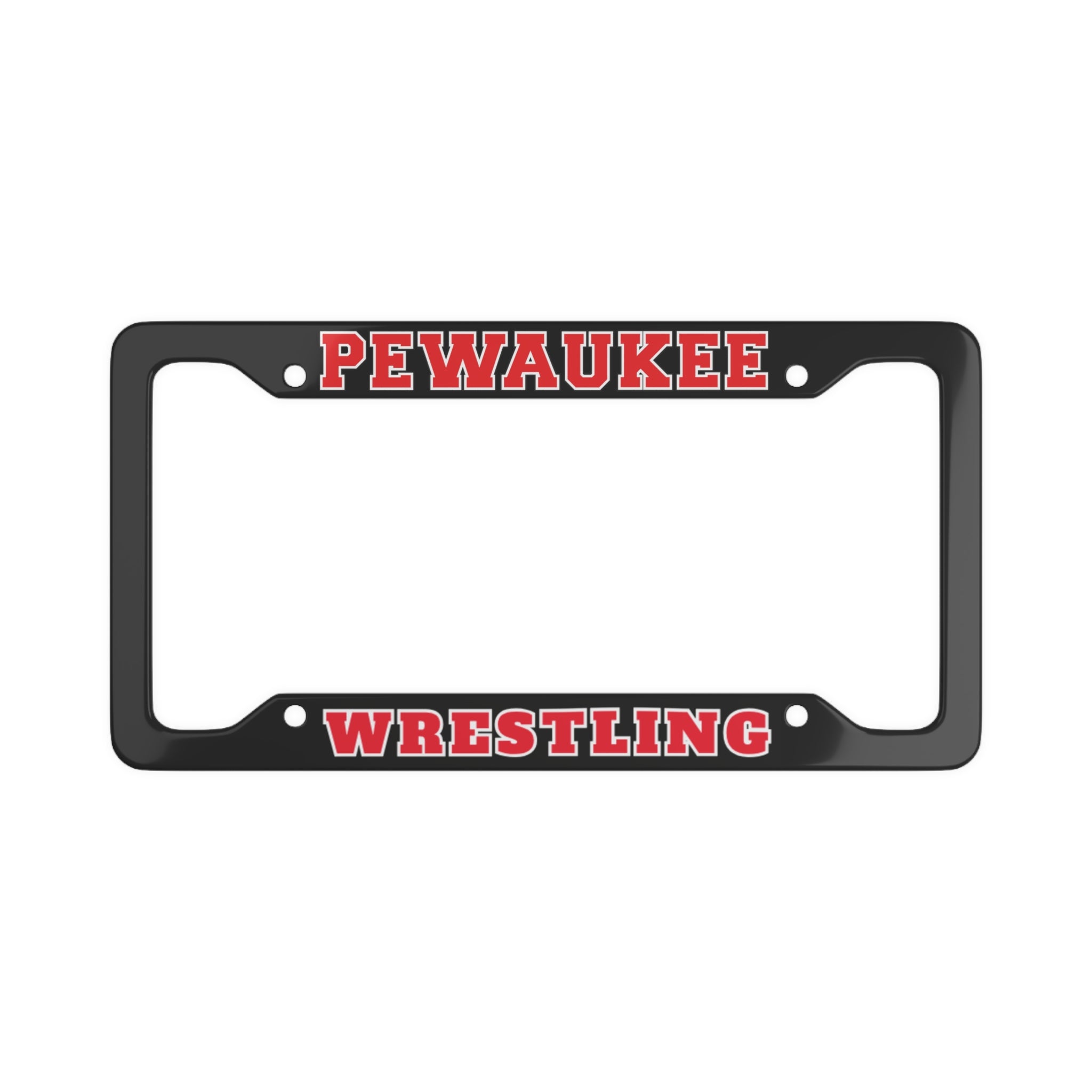 Pewaukee Wrestling License Plate Frame